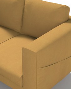 Poťah na sedačku Norsborg (pre 2 osoby) farba produktu žltá látka zapletaná