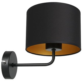 Luminex Nástenná lampa ARDEN 1xE27/60W/230V čierna/zlatá LU3486