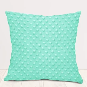 Biante Detská obliečka na vankúš Minky 3D bodky MKP-003 Mintová 40 x 40 cm