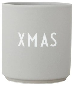 Sivý hrnček z imitácie porcelánu Design Letters Favourite, 0,25 l