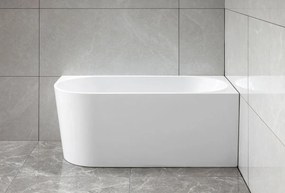 Aqualine Tibera, rohová stojaca vaňa, 160x75cm, biela, E1027