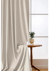 Béžový zatemňovací záves VELVET 140x250 cm Zavesenie: Kovové krúžky