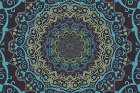 Tapeta abstraktná Mandala vo vintage štýle - 225x150