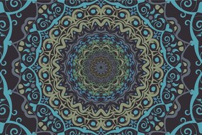 Tapeta abstraktná Mandala vo vintage štýle - 150x100