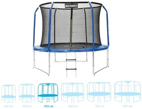 Marimex | Trampolína Marimex Standard 305 cm + vnútorná ochranná sieť + schodíky ZADARMO | 19000081