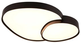 Čierne LED stropné svietidlo 63.5x77 cm Rise – Trio