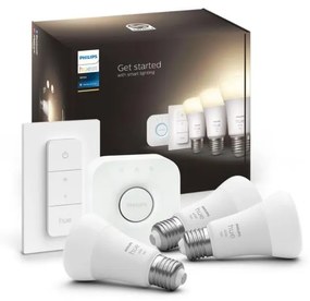 Philips Základná sada Philips Hue WHITE 3xE27/9,5W 2700K + zariadenie k prepojeniu P4629