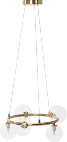 Toolight Toolight, stropné svietidlo sklenené gule 5xG9 APP1158-6CP, zlatá, OSW-04690