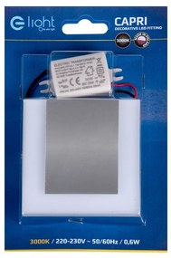 Schodiskové LED svietidlo Capri, 1x LED 0,6w, 3000k, s
