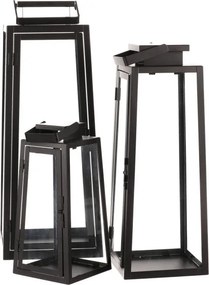 Set troch lampášov čierny LUC302 (3 ks)