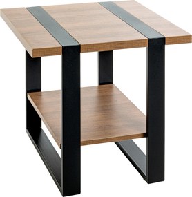 XXXLutz PRÍRUČNÝ STOLÍK, čierna, farba duba - Stolíky do obývačky - 001931102804