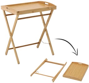 Raňajkový stolík do postele so skladacími nožičkami – 2v1