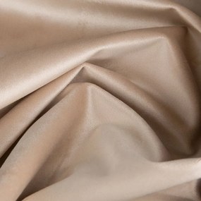 Dekorstudio Luxusný zamatový záves so strapcami v béžovej farbe