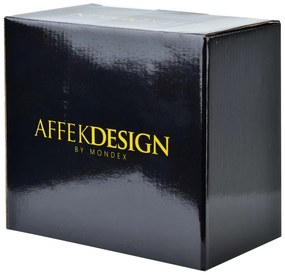 Porcelánová miska DIAMENT BLACK 17,5 x 7 cm čierna