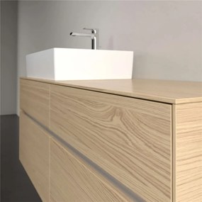 VILLEROY &amp; BOCH Collaro závesná skrinka pod umývadlo na dosku (umývadlo vľavo), 4 zásuvky, 1400 x 500 x 548 mm, Nordic Oak, C13200VJ