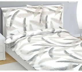 Bellatex Flanelové posteľné prádlo Pírko, 140 x220 cm, 70 x 90 cm, 140 x 220 cm, 70 x 90 cm