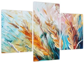 Obraz - Pšenica, abstrakcia (90x60 cm)