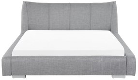 Čalúnená posteľ sivá 180x200 cm NANTES Beliani