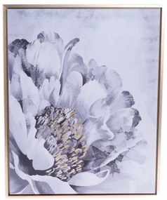 Obraz na plátně v rámu Pivoňka - zlatotisk , 40 x2,5 x 50 cm