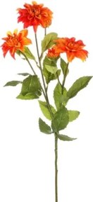 Umelá kvetina Georgína 75 cm, oranžová%