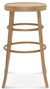 FAMEG BST-302/75 - barová stolička Farba dreva: buk premium, Čalúnenie: koža L2