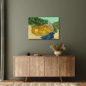 Obraz - Vincent van Gogh, Still Life of  Oranges and Lemons with  Blue Gloves, reprodukcia (70x50 cm)