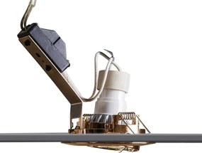 Inteligentné zapustené bodové svietidlo medené, naklápacie, vrátane Wifi GU10 - Edu