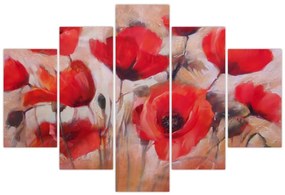 Obraz - Vlčie maky (150x105 cm)