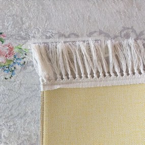DomTextilu Elegantný béžový koberec so strapcami 19709-135159