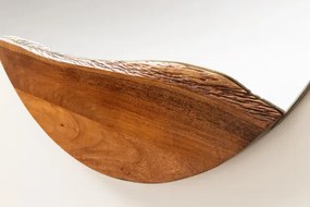 Zrkadlo 46492 Living Edge Ø100cm Drevo Acacia  - Komfort-nábytok
