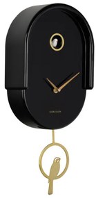 Nástenné hodiny Tweet Karlsson KA6069BK, 42cm