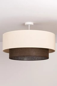 Brilagi - LED prisadený luster BOHO STYLE 3×E27/15W/230V Ø 60 cm krémový/hnedý