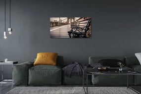 Obraz na plátne most bench 100x50 cm