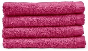Tmavoružové rýchloschnúce bavlnené uteráky v súprave 4 ks 30x30 cm Quick Dry – Catherine Lansfield