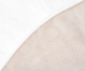 Kusový okrúhly koberec RABBIT FUR - imitácia králičej kožušiny - biely