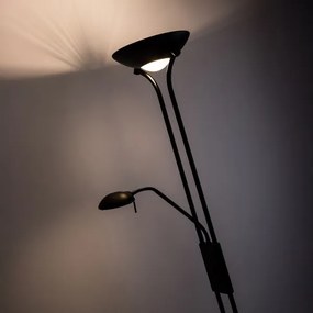 Brilagi - Stmievateľná stojacia lampa SCARLETT 1xR7s/230W/230V + 1xG9/40W čierna
