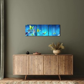 Obraz - Voľnosť (s hodinami) (90x30 cm)