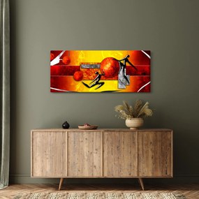 Obraz - Maľba ľudskosti (120x50 cm)