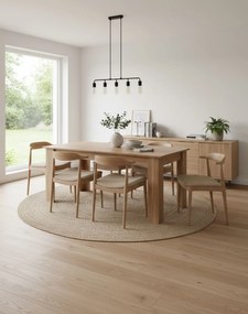 Rozkladací jedálenský stôl Palermo, dub orech