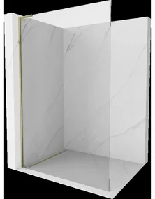 Mexen Kioto L sprchová stena Walk-in 70 x 200 cm, transparentná, zlatá - 800-070-103-50-00