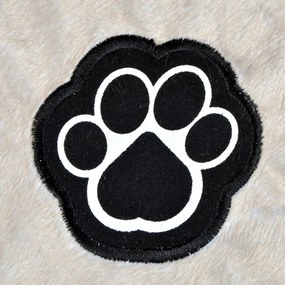 Béžový semišový pelech pre psa 87x55 cm Flakes – Love Story