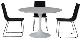 Invitation jedálenský stôl biely Ø120 cm