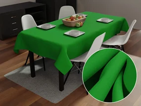 Biante Dekoračný obdĺžnikový obrus Rongo RG-043 Sýto zelený 140x180 cm