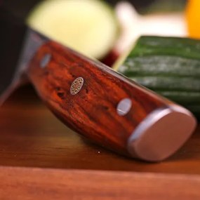 Gyuto / Chef Kiritsuke 8,5" (215mm) Dellinger Rose-Wood Damascus
