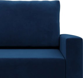 Sedacia súprava BLANK Elegant v tvare U tmavomodrá