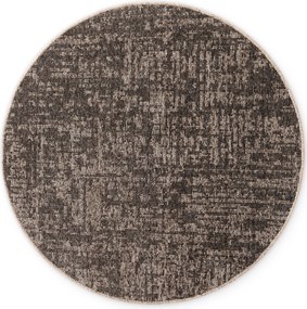 ELLE Decoration, Kusový koberec Brilliance Prisma 106312 Beige z kolekcie Elle kruh, 200x200 (priemer) kruh, hnedá, obývacia izba