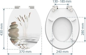 Eisl Sanitär WC doska MDF Soft Close Balance High Gloss 80522