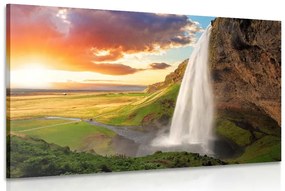 Obraz nádherný vodopád na Islande Varianta: 90x60