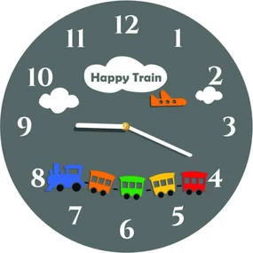 Modré Nástenné Hodiny - Praktický a Zábavný Doplnok pre Detskú Izbu I SENTOP FL-z97-BLUE-RAL5015 HEU-