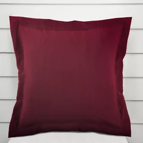 Biante Bavlnená saténová obliečka na vankúš s lemom ST-004 Vínová 50 x 60 cm